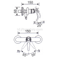 Shower Faucet Mixer Bak Pengisi Shower Kuningan